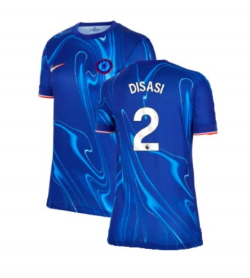 Chelsea Axel Disasi #2 Primera Equipación Mujer 2024-25 Manga Corta